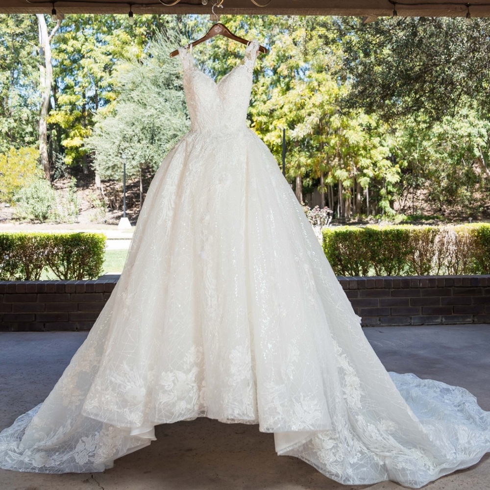 Custom made wedding dress